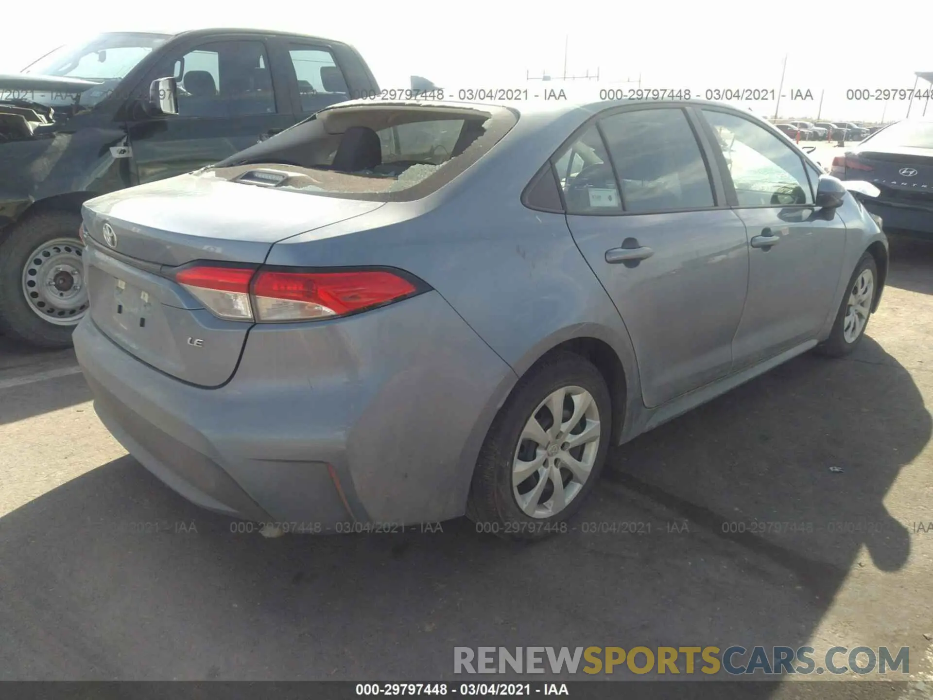 4 Photograph of a damaged car 5YFEPMAE8MP168502 TOYOTA COROLLA 2021