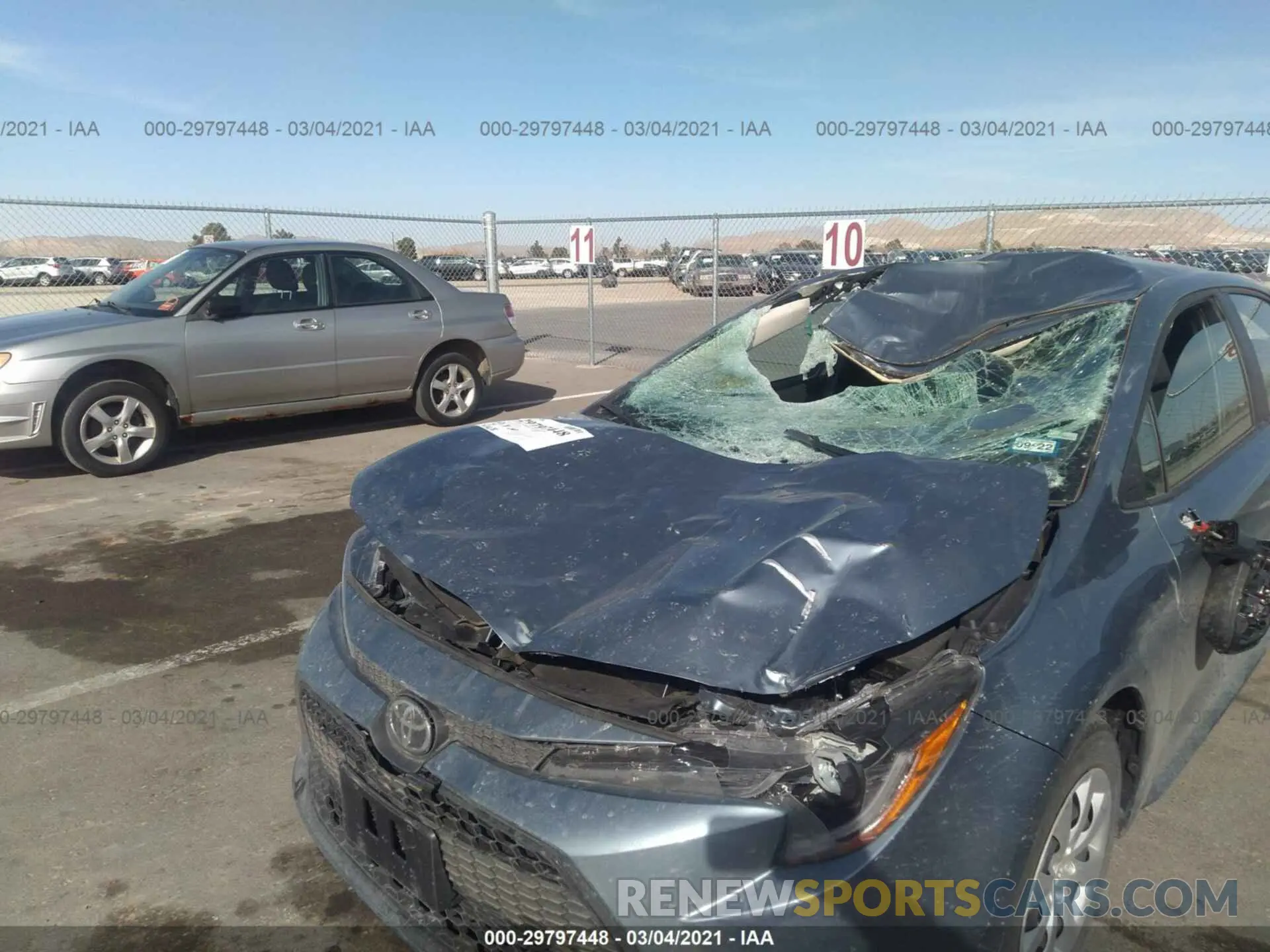 6 Photograph of a damaged car 5YFEPMAE8MP168502 TOYOTA COROLLA 2021