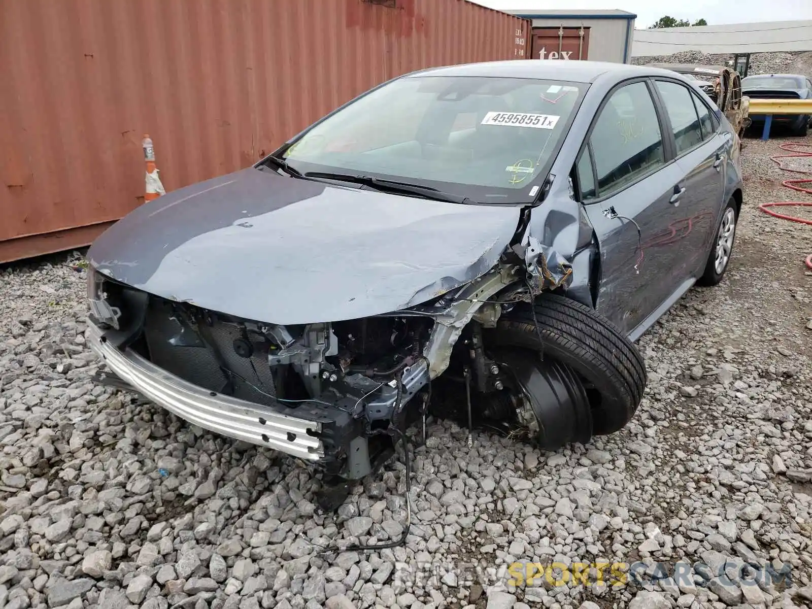 2 Photograph of a damaged car 5YFEPMAE8MP169939 TOYOTA COROLLA 2021