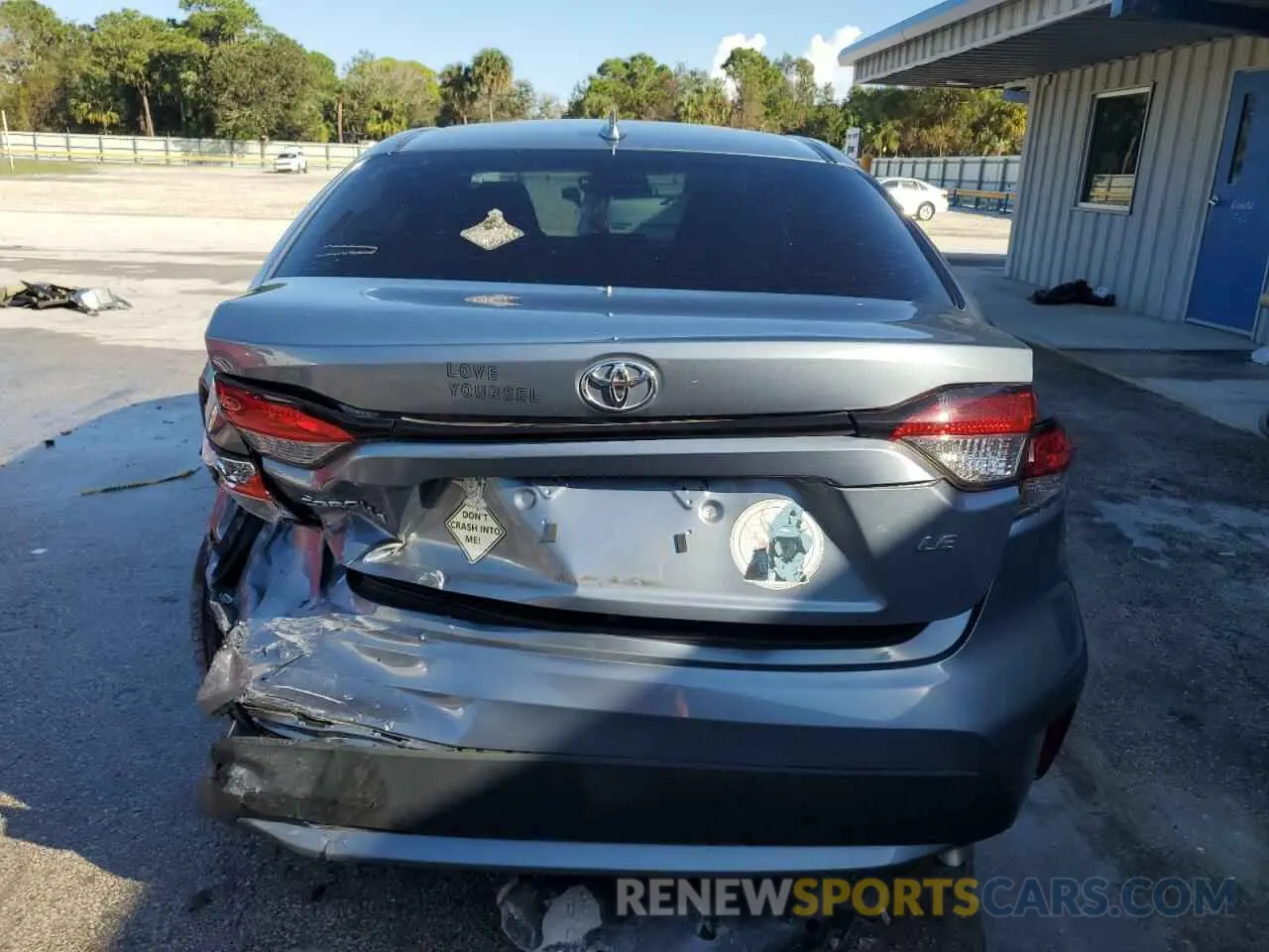 6 Photograph of a damaged car 5YFEPMAE8MP171092 TOYOTA COROLLA 2021