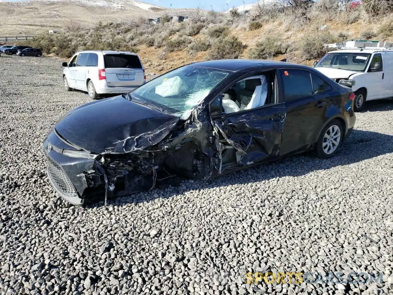 1 Photograph of a damaged car 5YFEPMAE8MP173411 TOYOTA COROLLA 2021