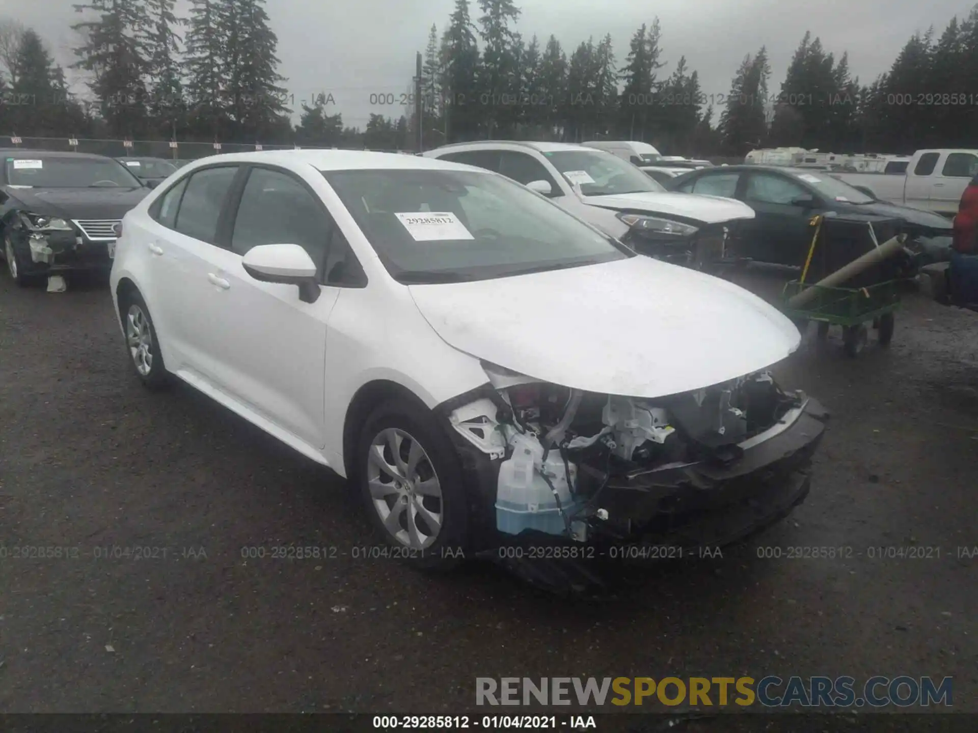 1 Photograph of a damaged car 5YFEPMAE8MP178012 TOYOTA COROLLA 2021