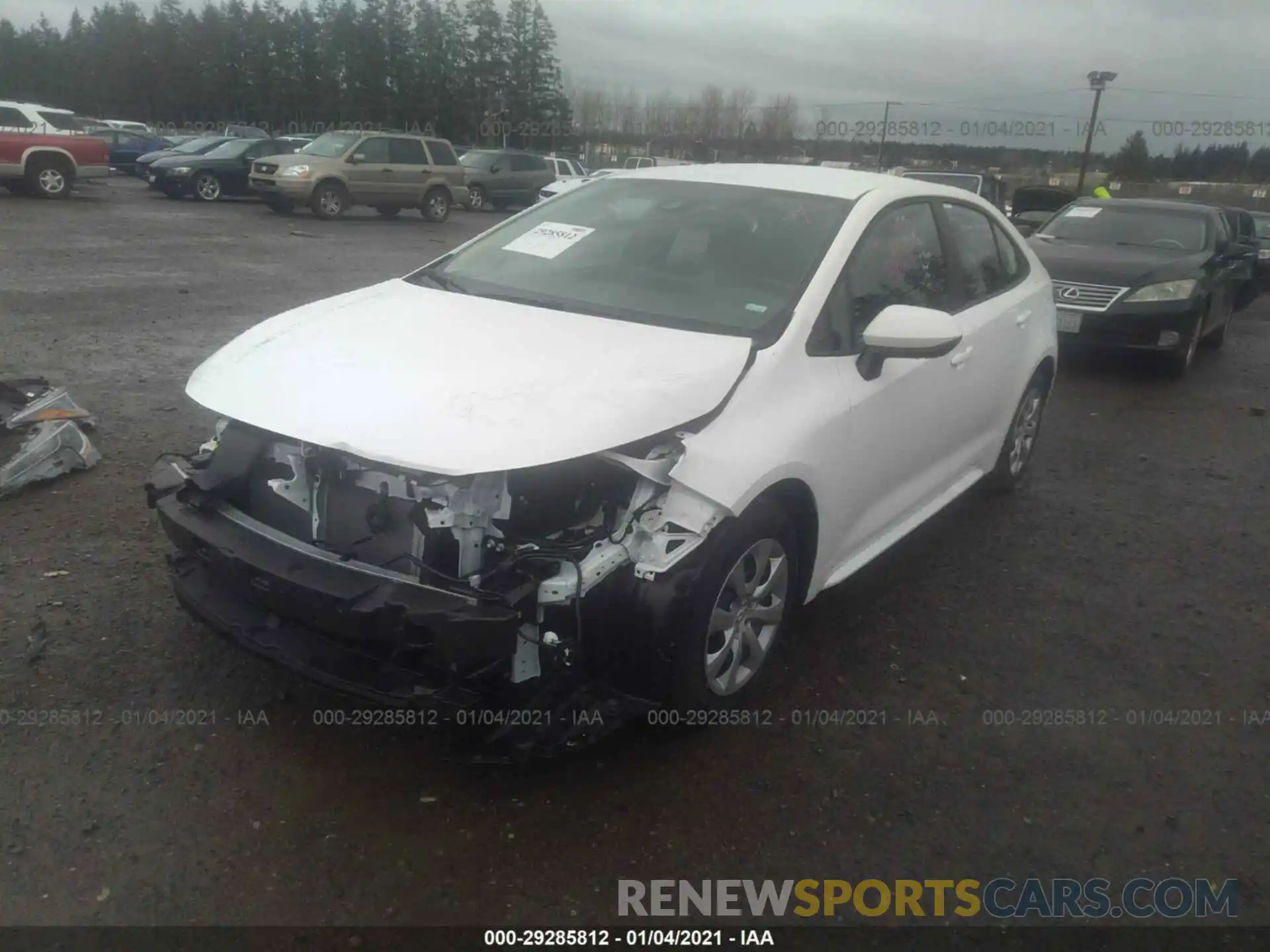 2 Photograph of a damaged car 5YFEPMAE8MP178012 TOYOTA COROLLA 2021