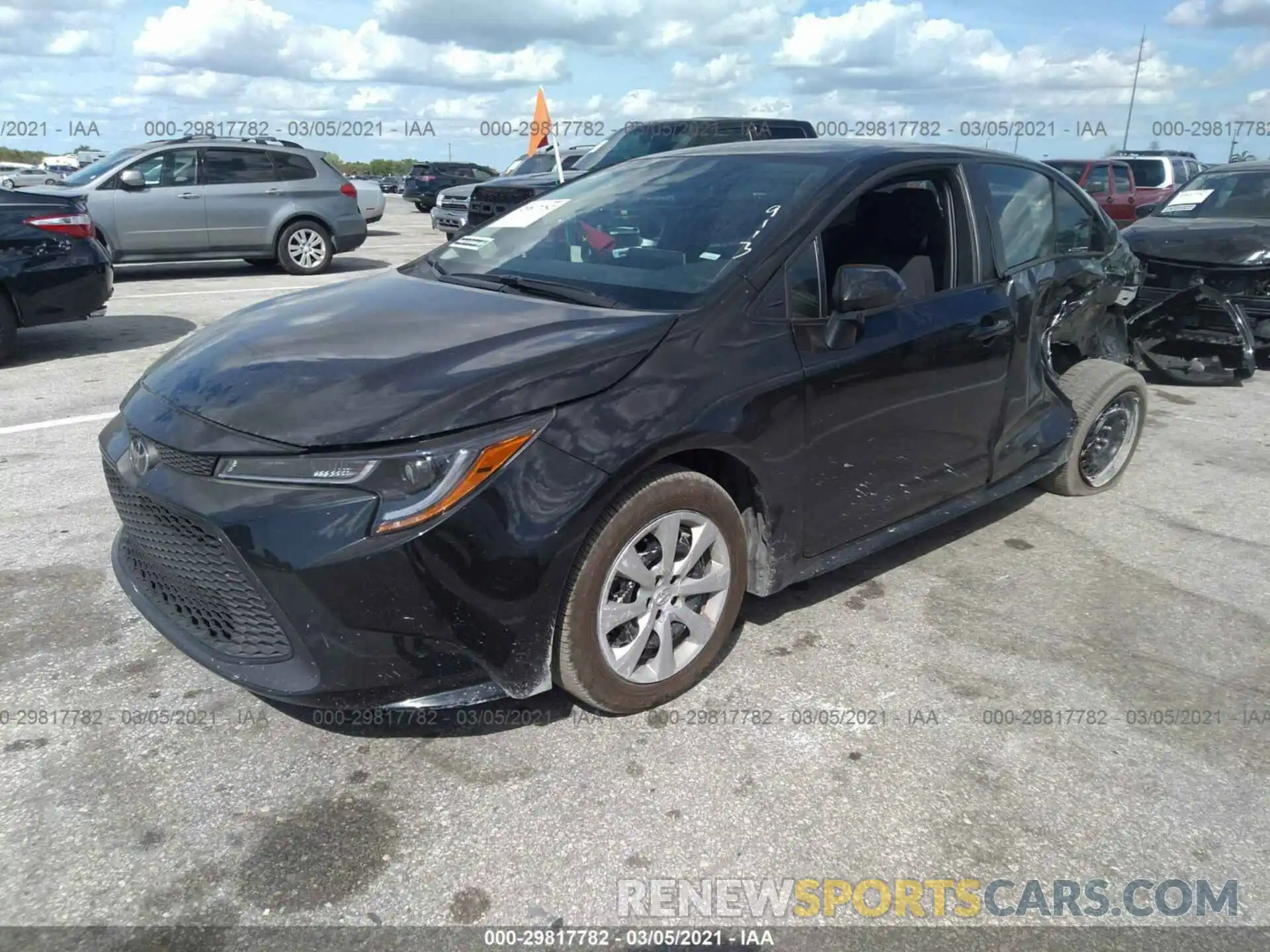 2 Photograph of a damaged car 5YFEPMAE8MP179113 TOYOTA COROLLA 2021