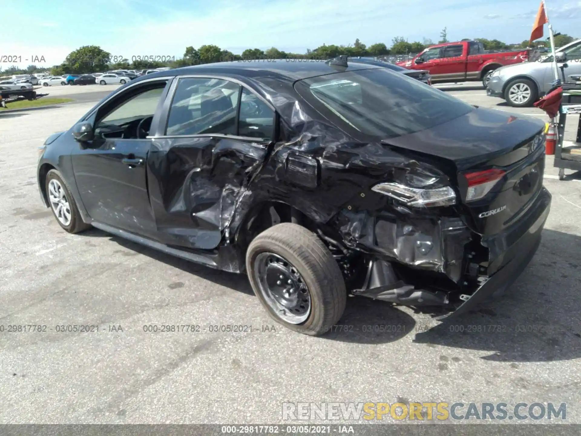 3 Photograph of a damaged car 5YFEPMAE8MP179113 TOYOTA COROLLA 2021