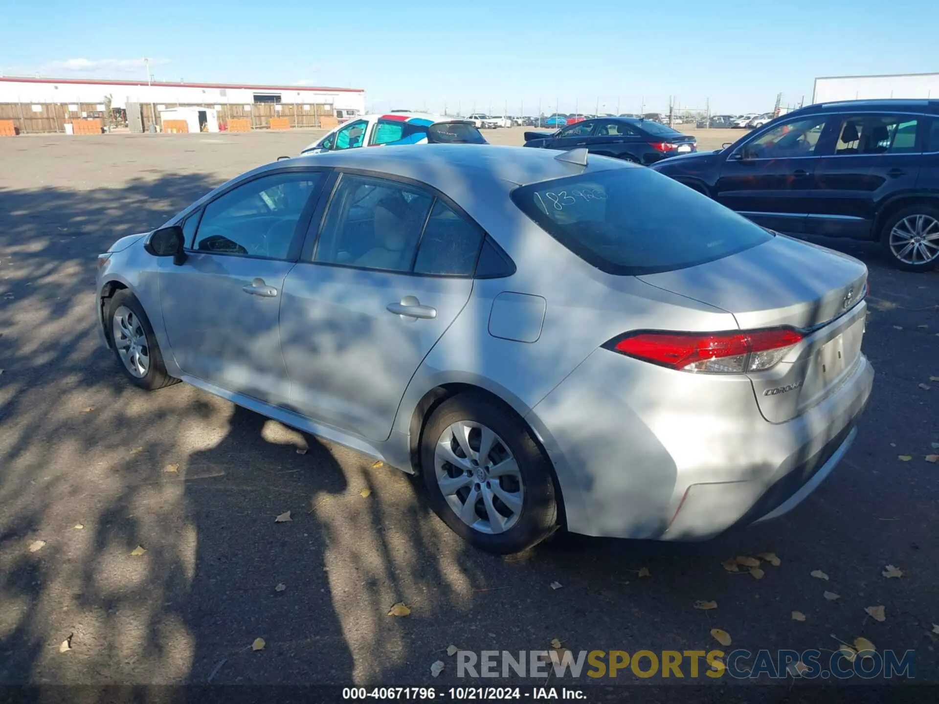 3 Photograph of a damaged car 5YFEPMAE8MP183923 TOYOTA COROLLA 2021