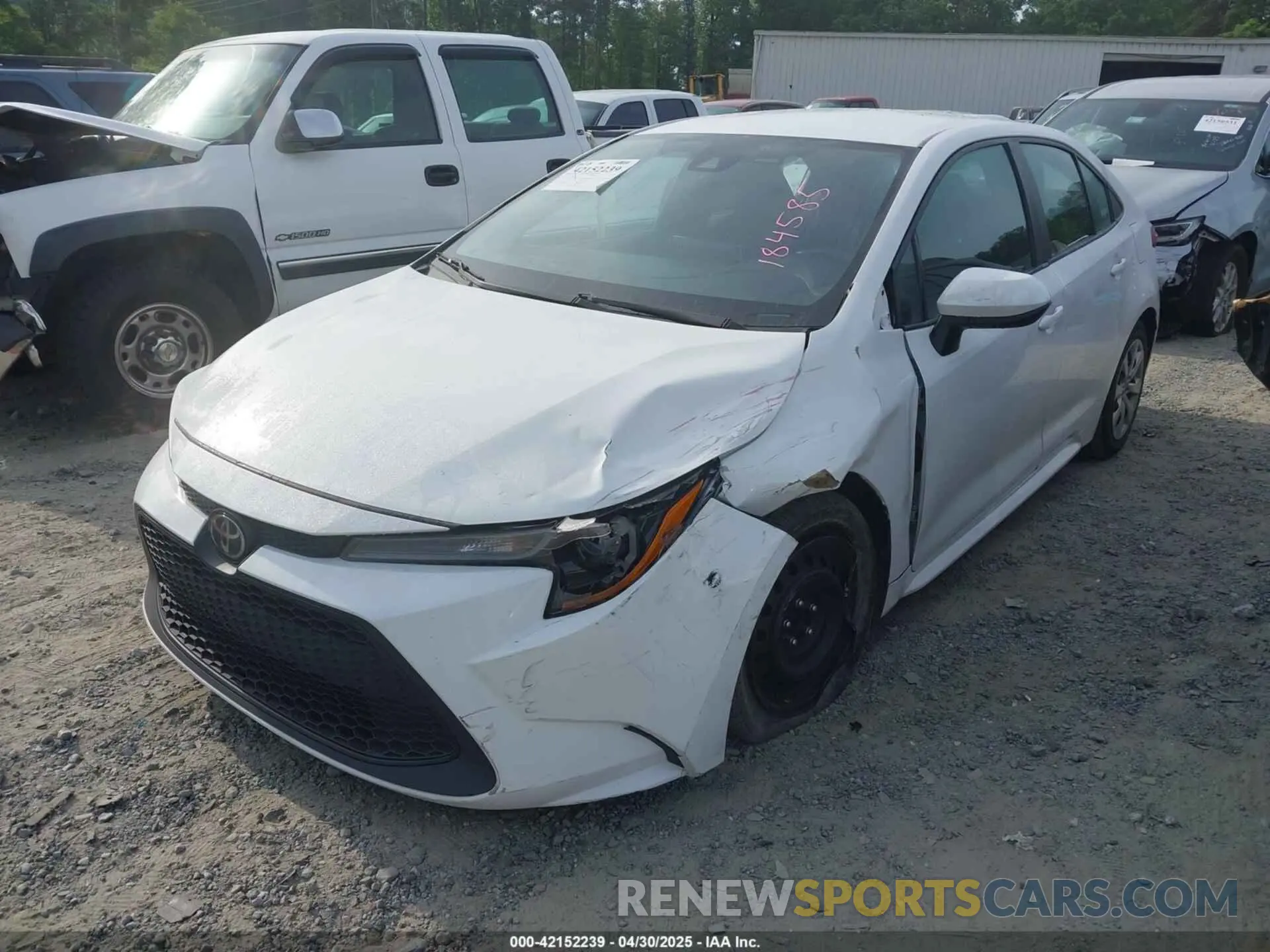2 Photograph of a damaged car 5YFEPMAE8MP184585 TOYOTA COROLLA 2021