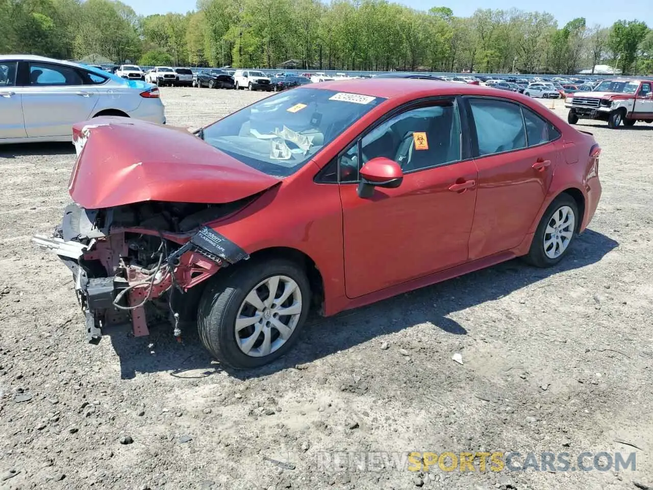 1 Photograph of a damaged car 5YFEPMAE8MP187275 TOYOTA COROLLA 2021