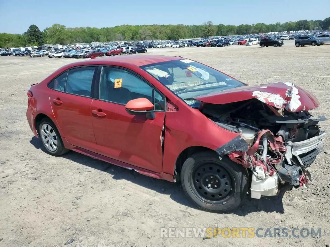 4 Photograph of a damaged car 5YFEPMAE8MP187275 TOYOTA COROLLA 2021
