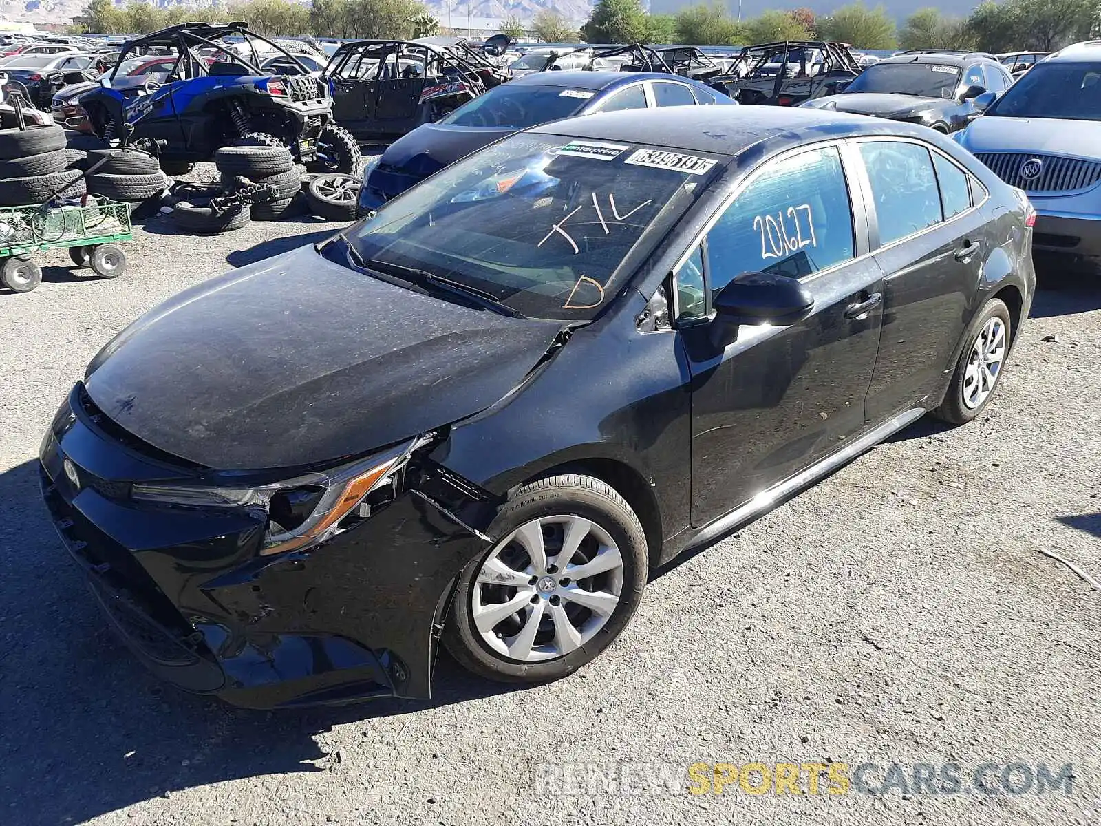 2 Photograph of a damaged car 5YFEPMAE8MP188412 TOYOTA COROLLA 2021