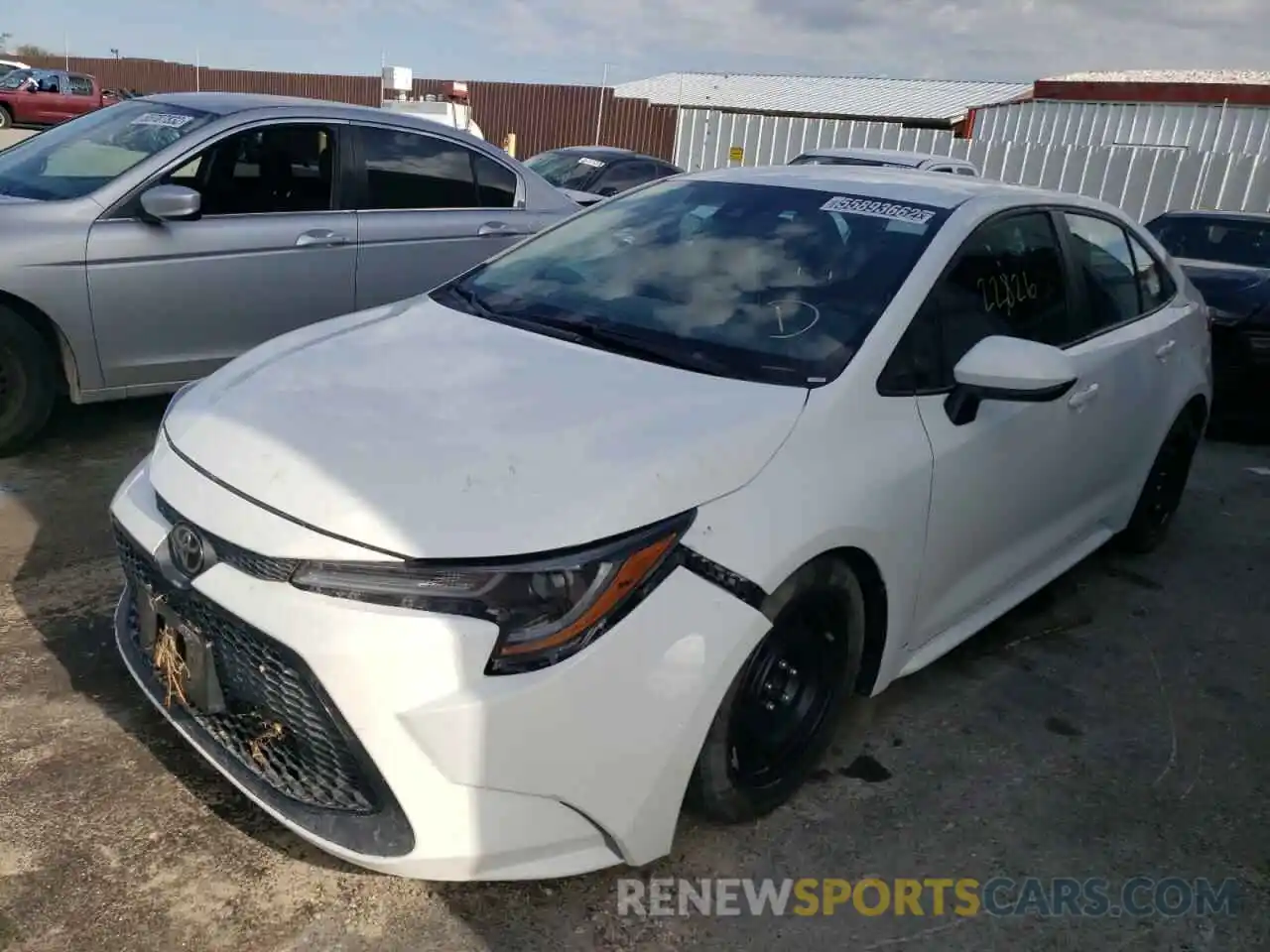 2 Photograph of a damaged car 5YFEPMAE8MP196736 TOYOTA COROLLA 2021