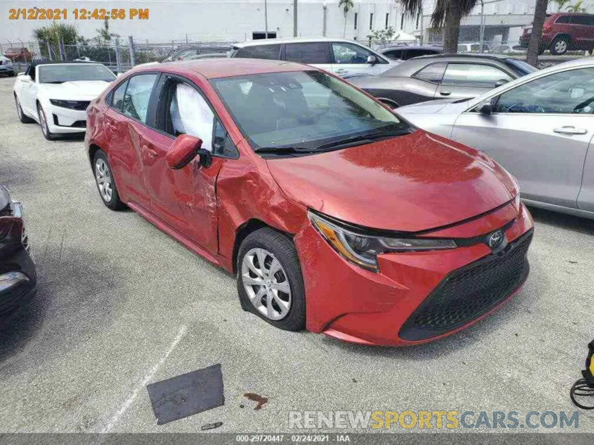 16 Photograph of a damaged car 5YFEPMAE8MP202616 TOYOTA COROLLA 2021
