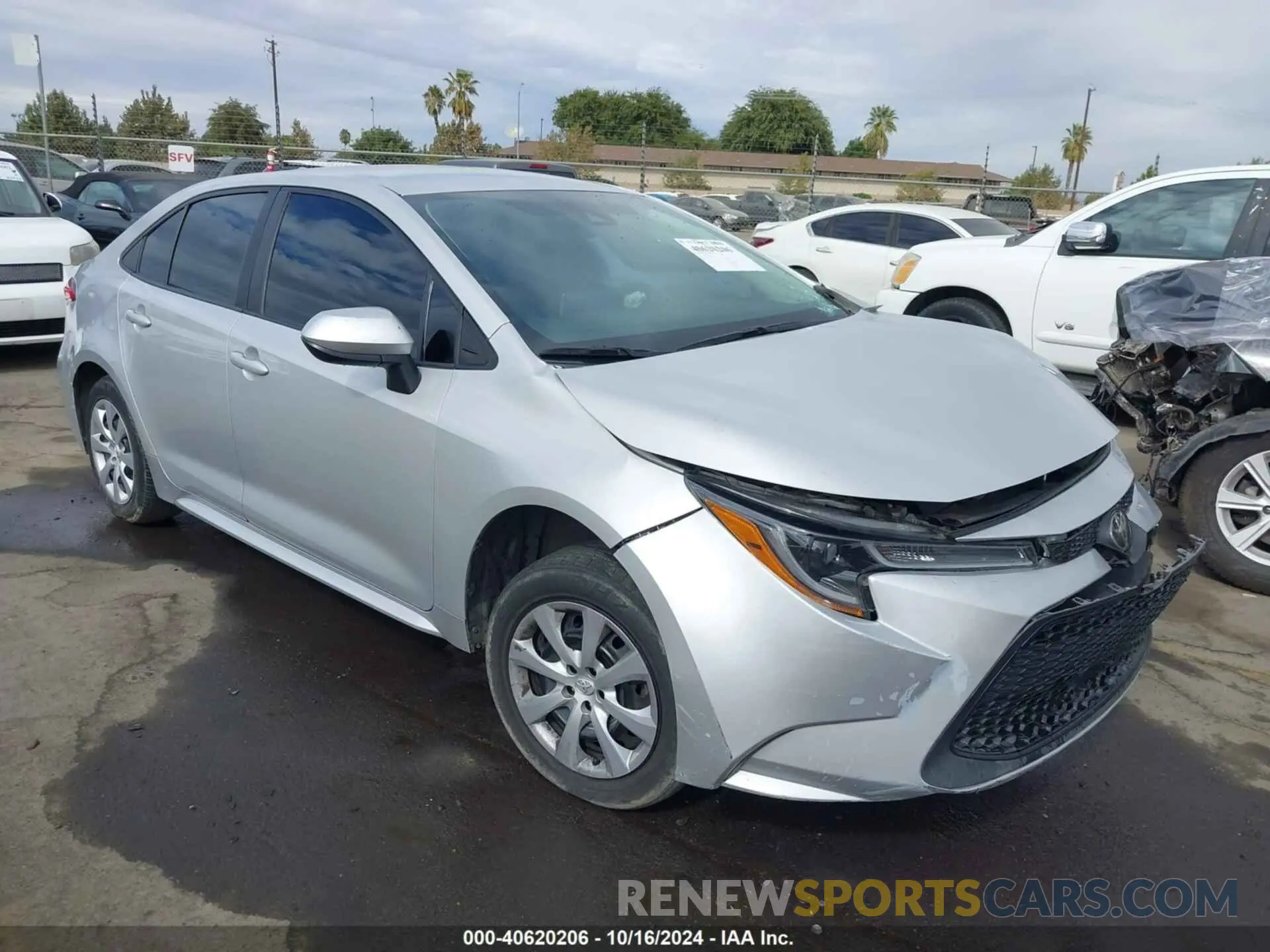 1 Photograph of a damaged car 5YFEPMAE8MP205645 TOYOTA COROLLA 2021