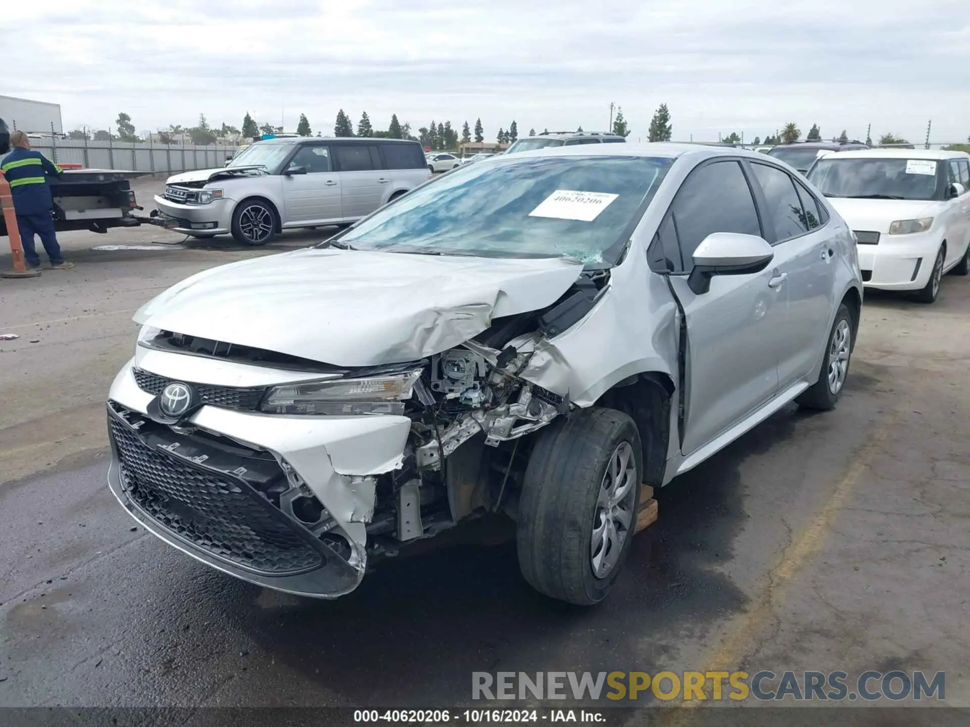 2 Photograph of a damaged car 5YFEPMAE8MP205645 TOYOTA COROLLA 2021