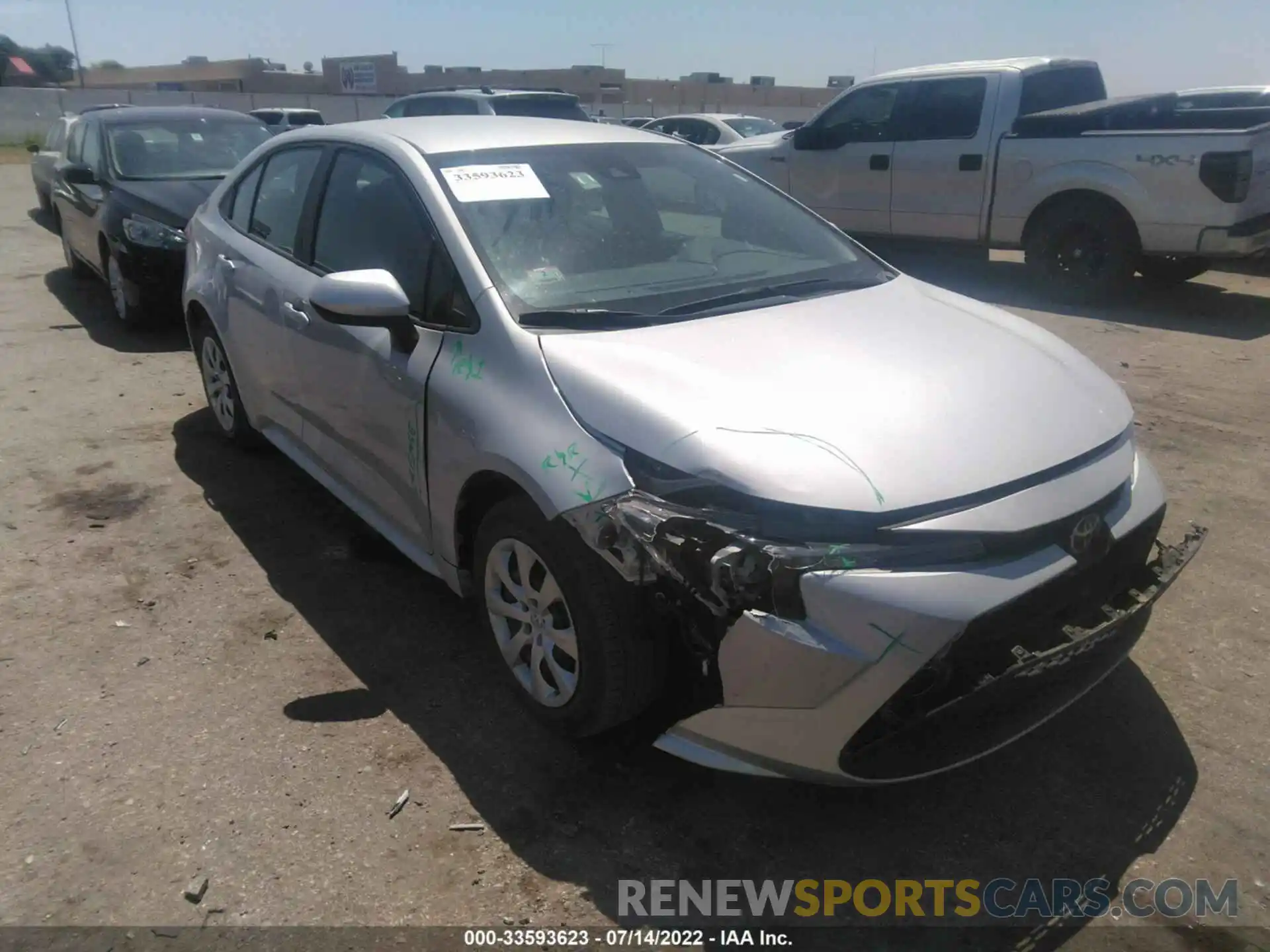 1 Photograph of a damaged car 5YFEPMAE8MP214765 TOYOTA COROLLA 2021