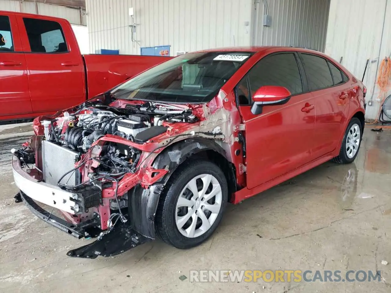 1 Photograph of a damaged car 5YFEPMAE8MP220825 TOYOTA COROLLA 2021