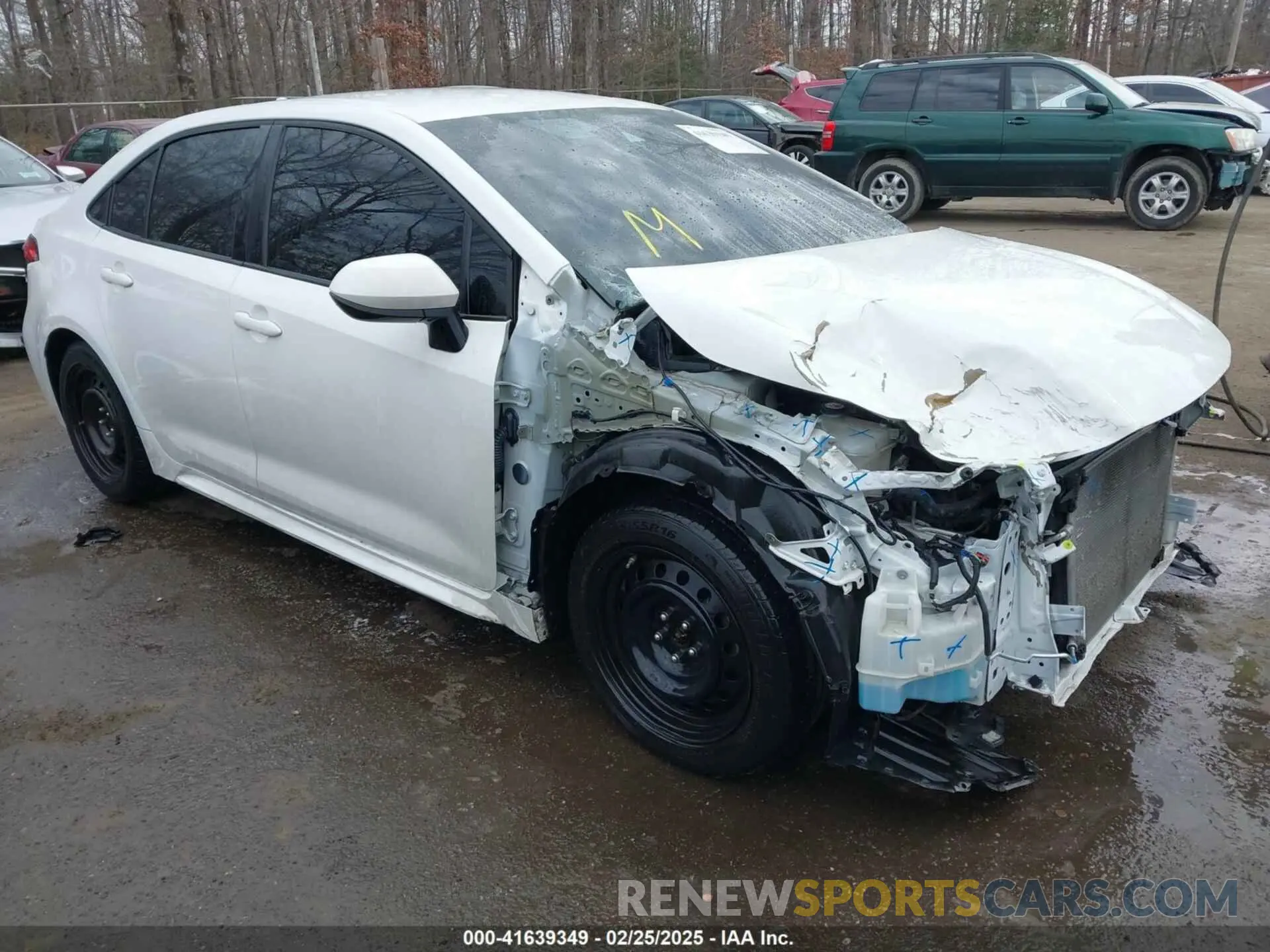 1 Photograph of a damaged car 5YFEPMAE8MP222820 TOYOTA COROLLA 2021