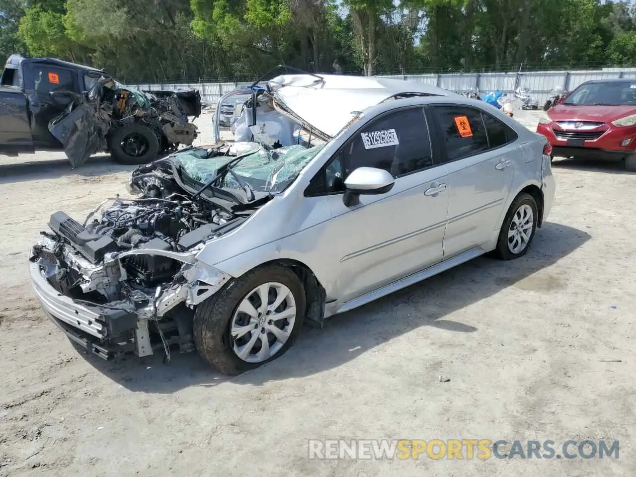 1 Photograph of a damaged car 5YFEPMAE8MP231128 TOYOTA COROLLA 2021