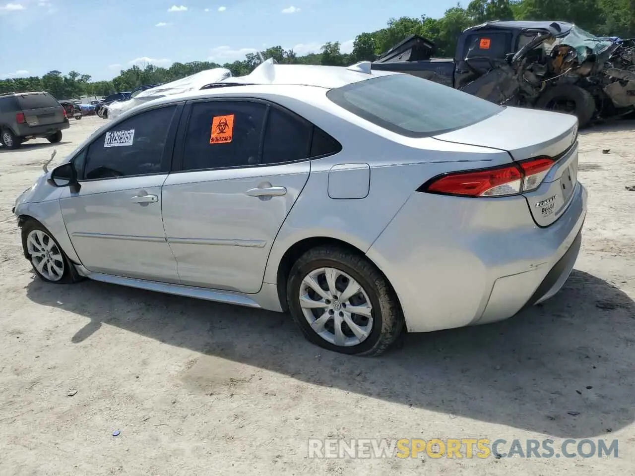 2 Photograph of a damaged car 5YFEPMAE8MP231128 TOYOTA COROLLA 2021