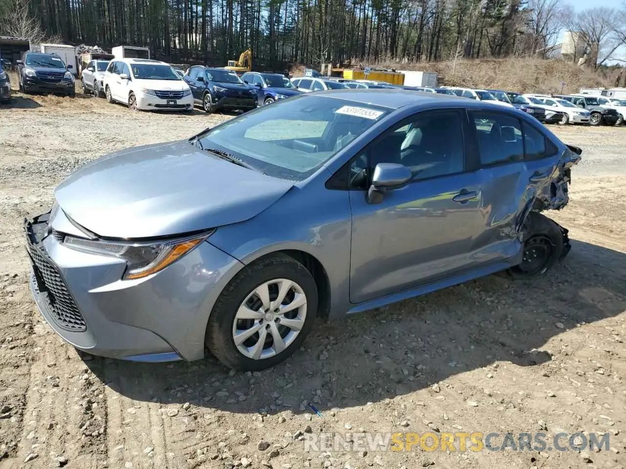 1 Photograph of a damaged car 5YFEPMAE8MP231646 TOYOTA COROLLA 2021