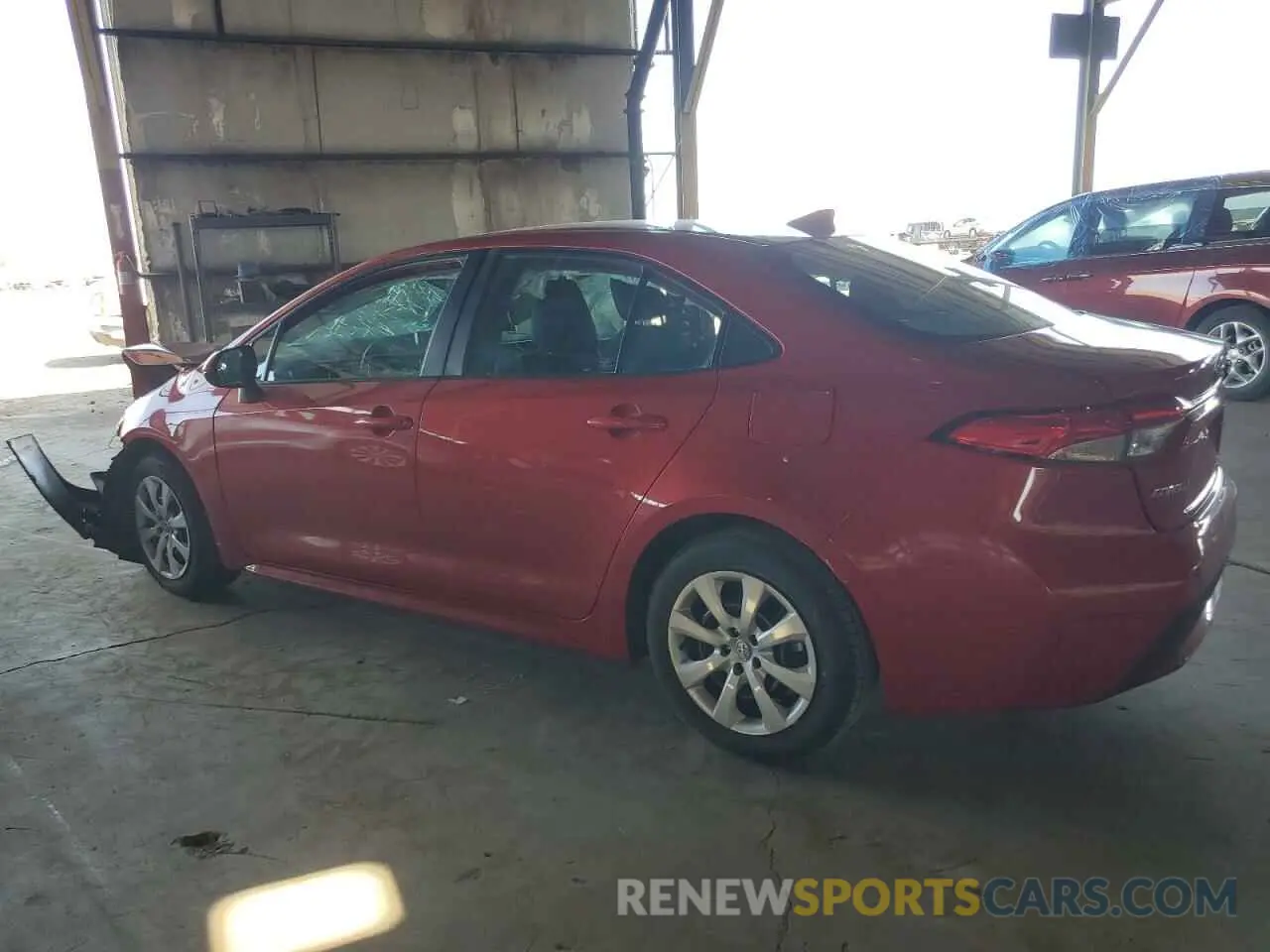 2 Photograph of a damaged car 5YFEPMAE8MP240038 TOYOTA COROLLA 2021