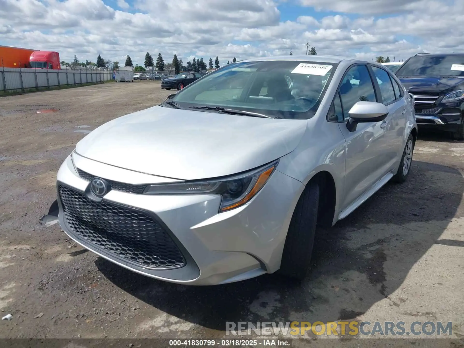 2 Photograph of a damaged car 5YFEPMAE8MP245580 TOYOTA COROLLA 2021