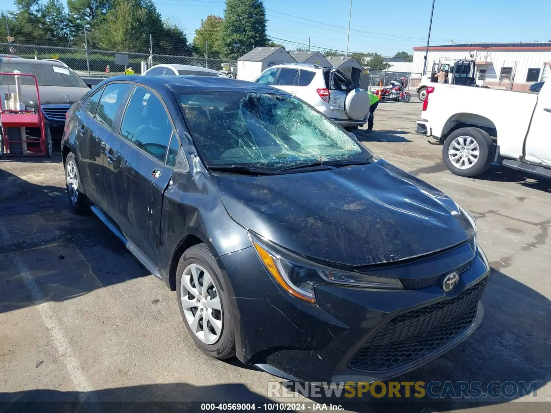 1 Photograph of a damaged car 5YFEPMAE8MP263884 TOYOTA COROLLA 2021