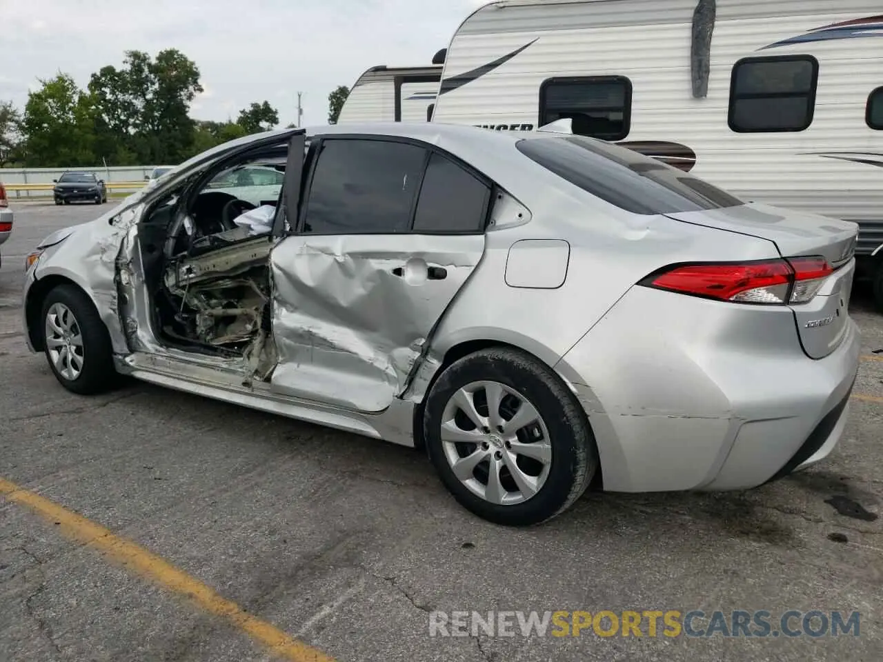2 Photograph of a damaged car 5YFEPMAE9MP147867 TOYOTA COROLLA 2021