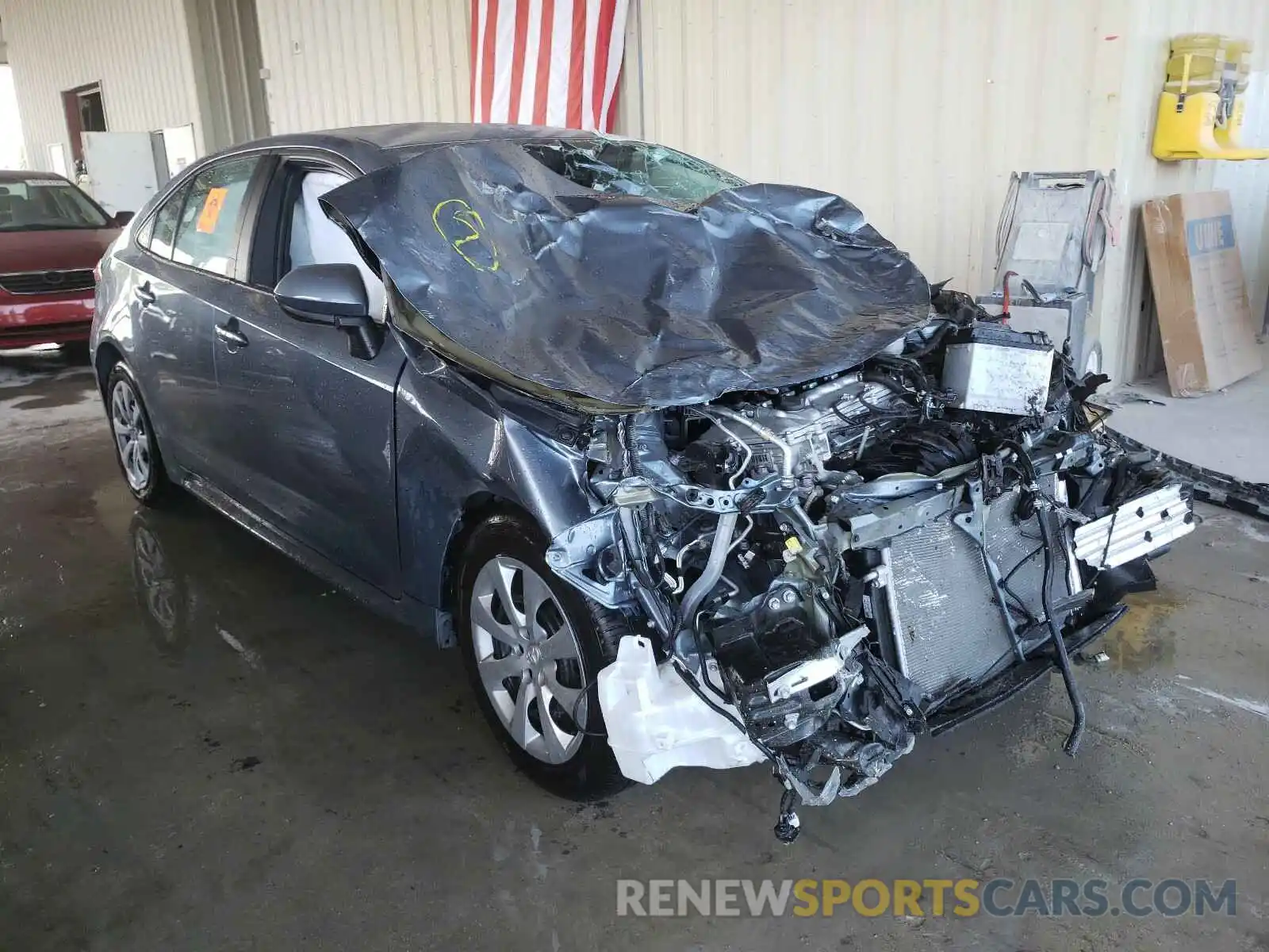 1 Photograph of a damaged car 5YFEPMAE9MP147903 TOYOTA COROLLA 2021