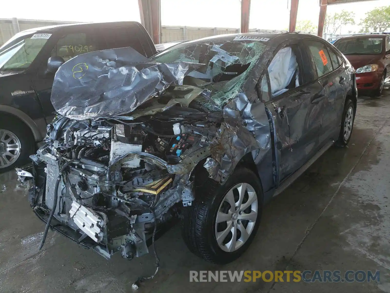 2 Photograph of a damaged car 5YFEPMAE9MP147903 TOYOTA COROLLA 2021