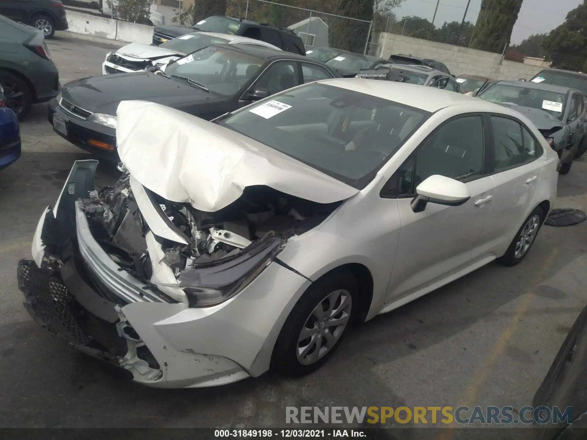 2 Photograph of a damaged car 5YFEPMAE9MP159226 TOYOTA COROLLA 2021