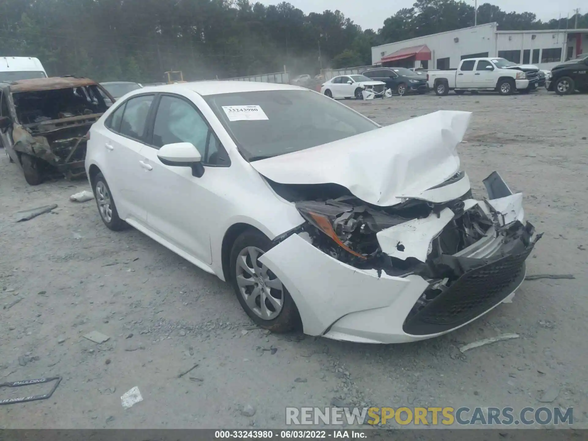 1 Photograph of a damaged car 5YFEPMAE9MP181744 TOYOTA COROLLA 2021