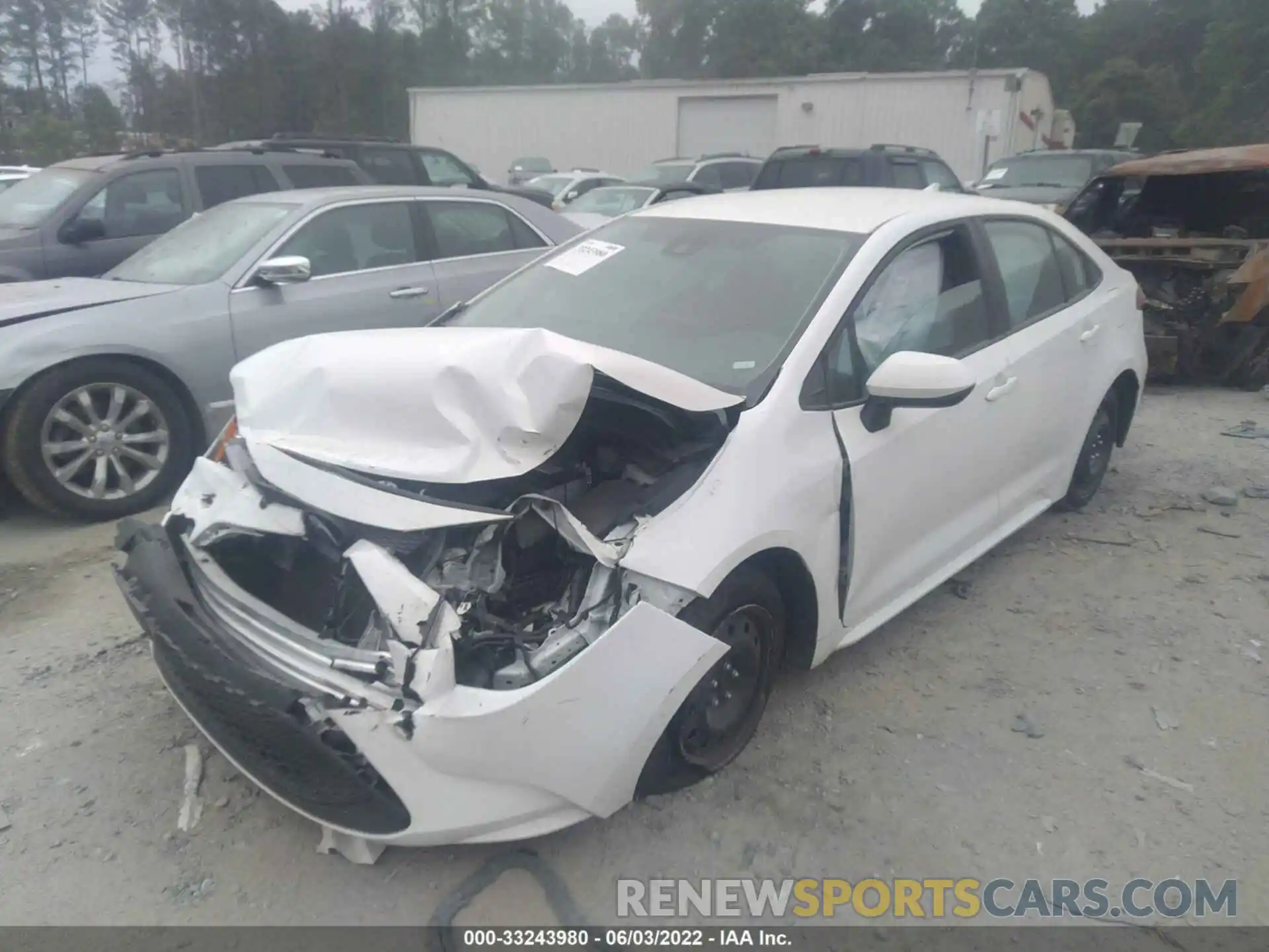 2 Photograph of a damaged car 5YFEPMAE9MP181744 TOYOTA COROLLA 2021