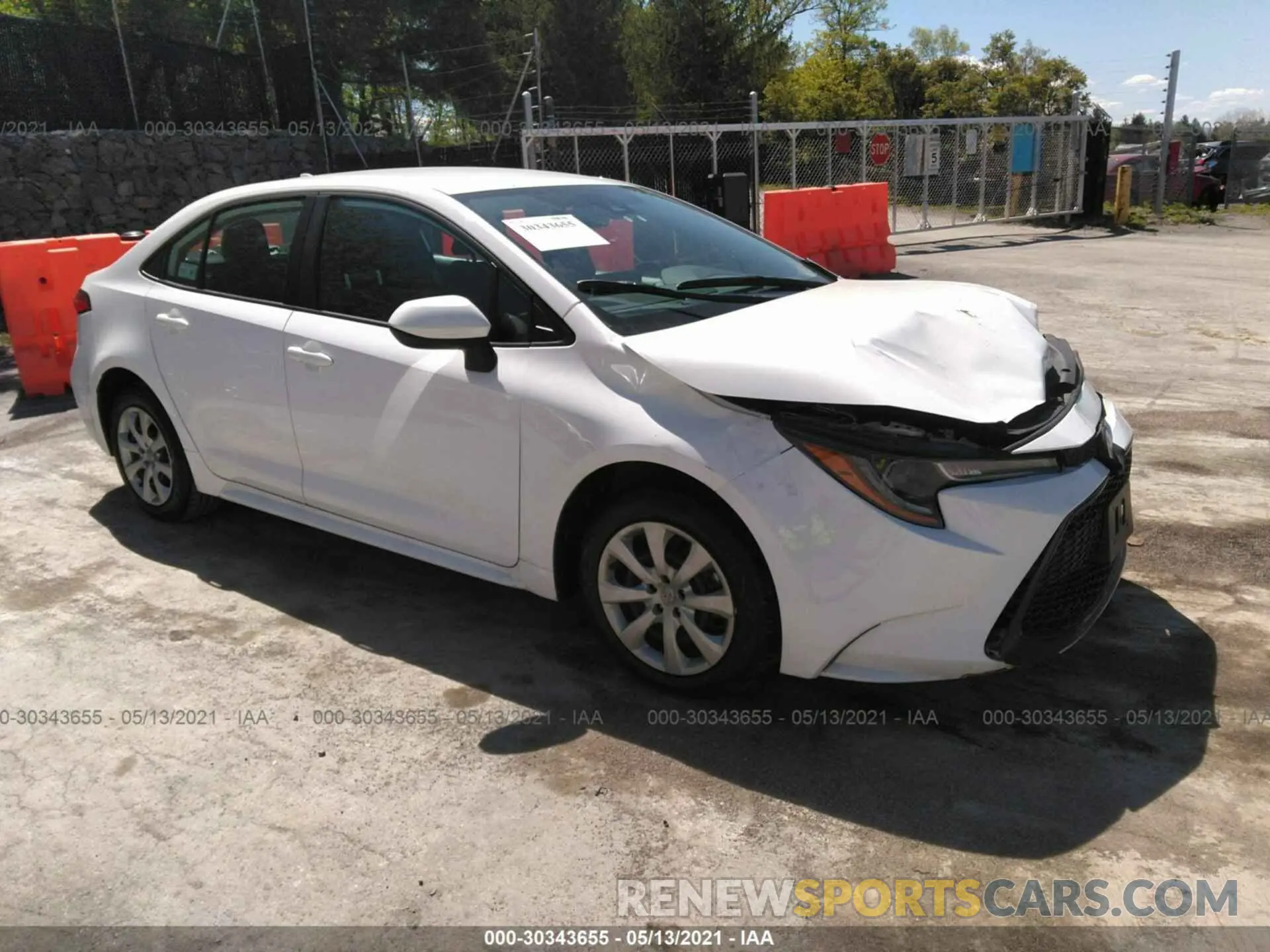 1 Photograph of a damaged car 5YFEPMAE9MP185308 TOYOTA COROLLA 2021