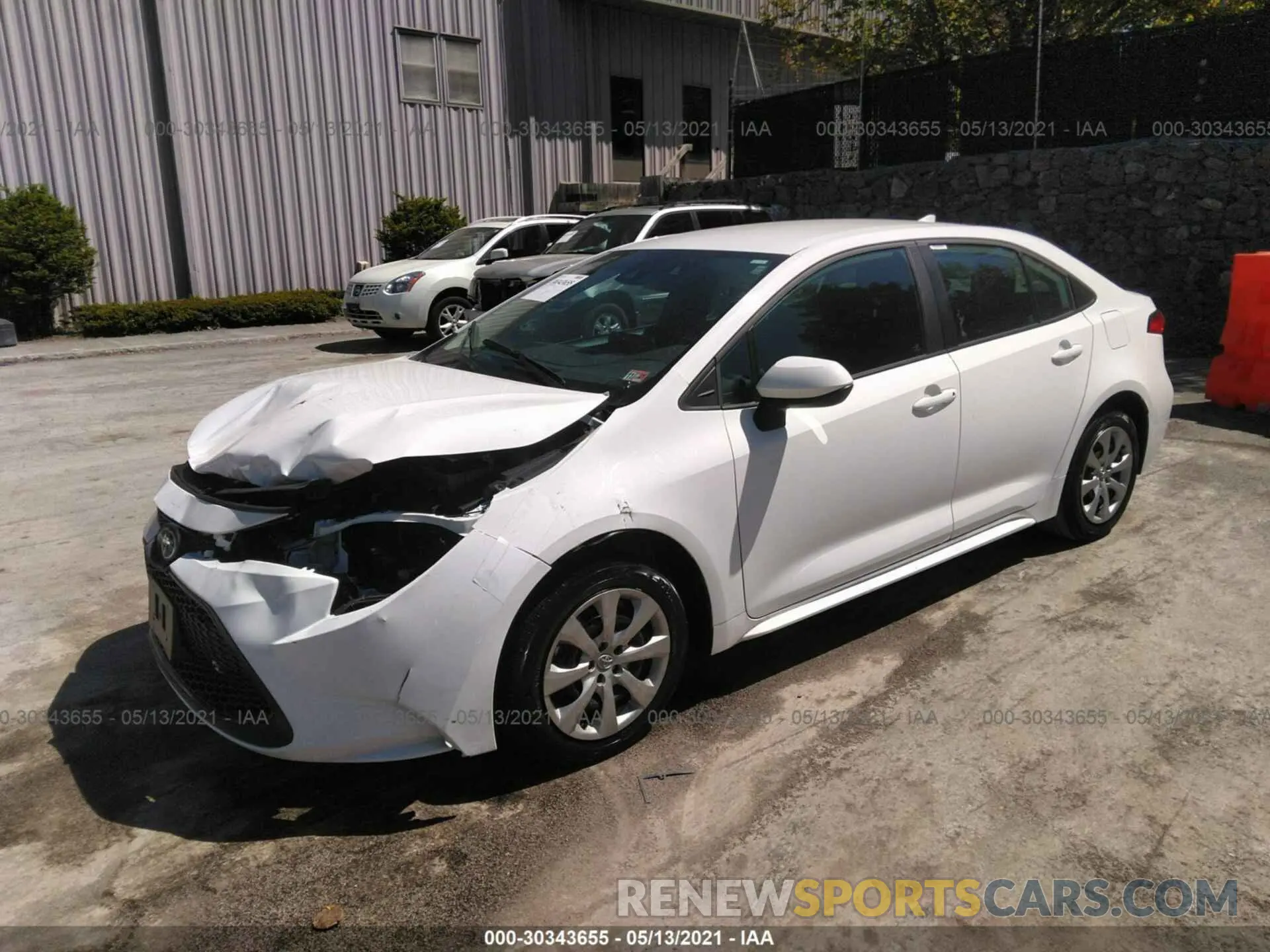 2 Photograph of a damaged car 5YFEPMAE9MP185308 TOYOTA COROLLA 2021