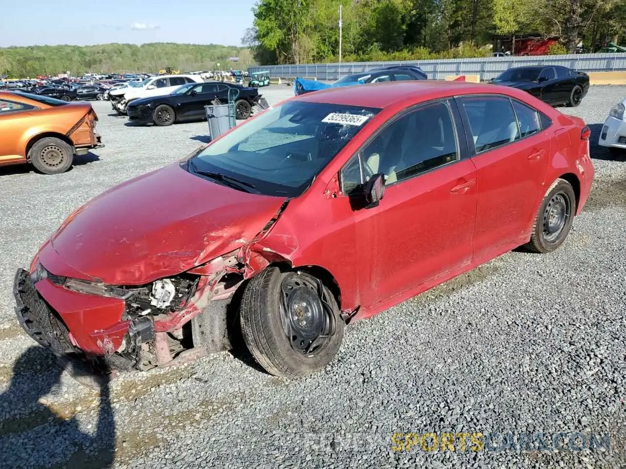 1 Photograph of a damaged car 5YFEPMAE9MP189634 TOYOTA COROLLA 2021