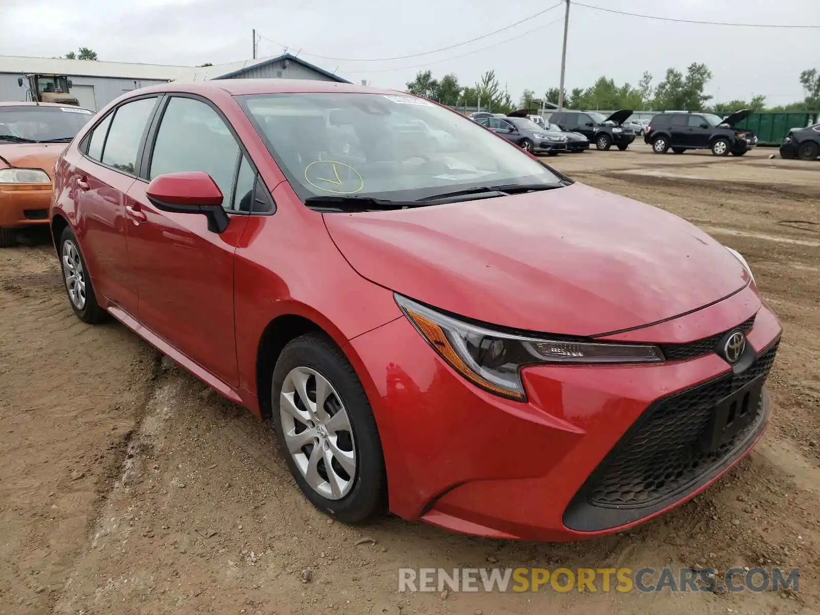 1 Photograph of a damaged car 5YFEPMAE9MP190492 TOYOTA COROLLA 2021