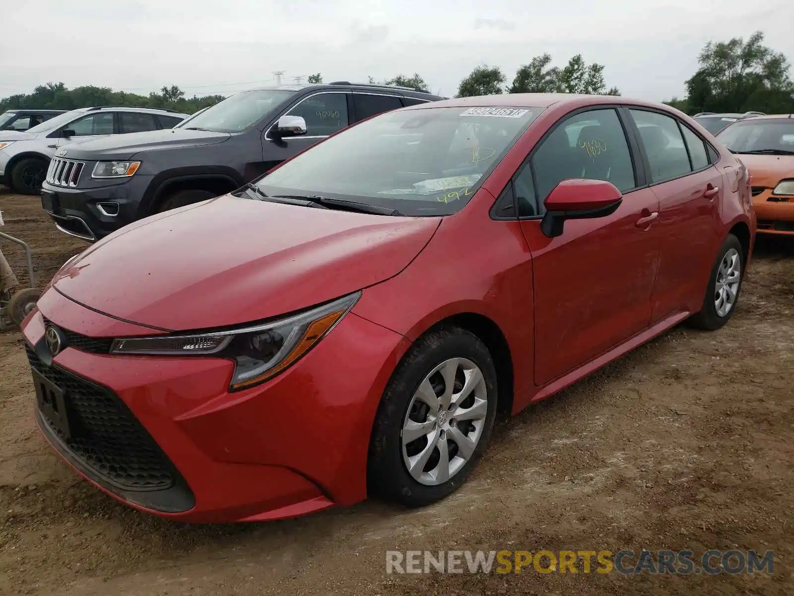 2 Photograph of a damaged car 5YFEPMAE9MP190492 TOYOTA COROLLA 2021