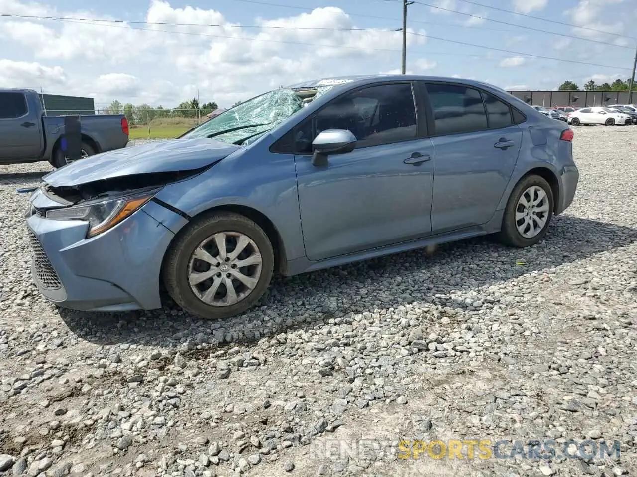 1 Photograph of a damaged car 5YFEPMAE9MP203094 TOYOTA COROLLA 2021
