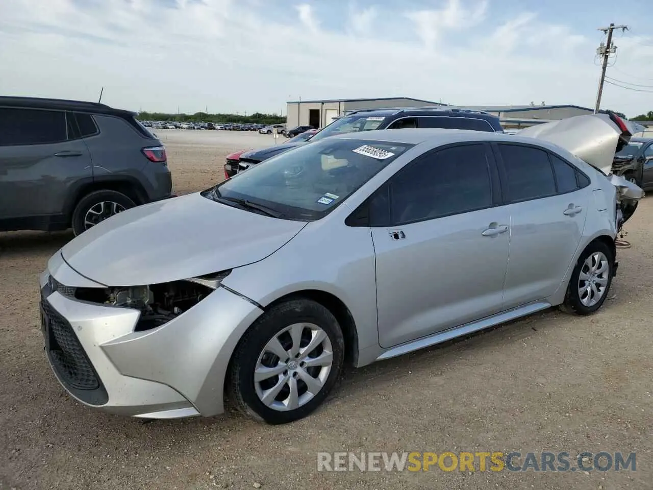 1 Photograph of a damaged car 5YFEPMAE9MP206089 TOYOTA COROLLA 2021