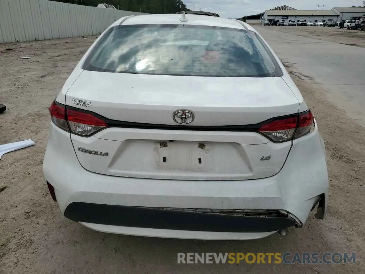 6 Photograph of a damaged car 5YFEPMAE9MP212961 TOYOTA COROLLA 2021