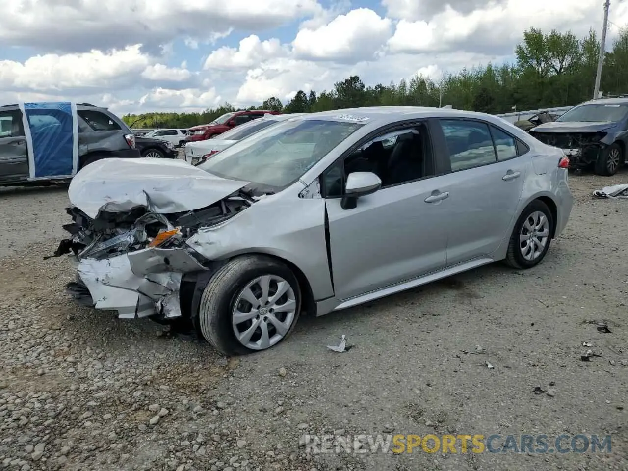 1 Photograph of a damaged car 5YFEPMAE9MP213480 TOYOTA COROLLA 2021