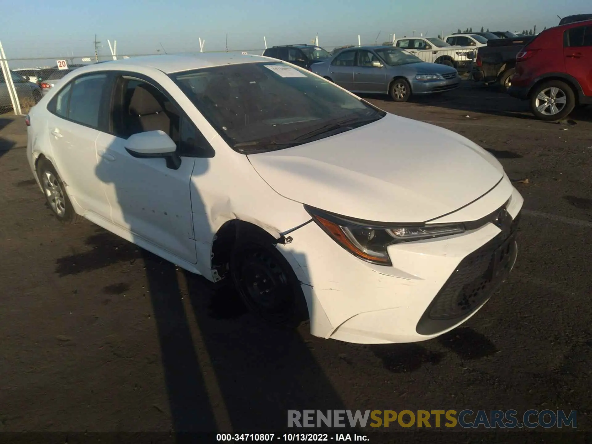 1 Photograph of a damaged car 5YFEPMAE9MP243112 TOYOTA COROLLA 2021