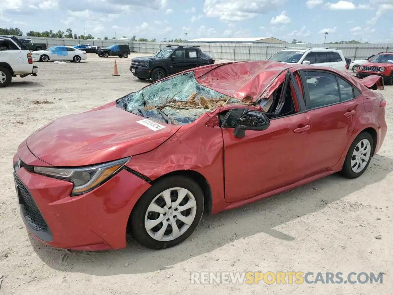 1 Photograph of a damaged car 5YFEPMAE9MP248584 TOYOTA COROLLA 2021