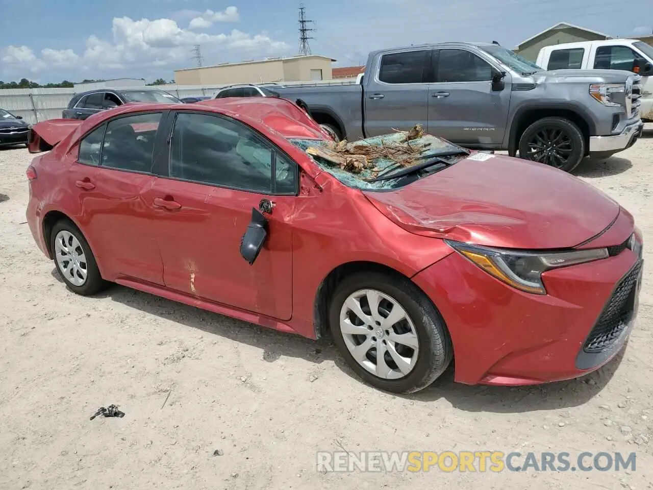 4 Photograph of a damaged car 5YFEPMAE9MP248584 TOYOTA COROLLA 2021