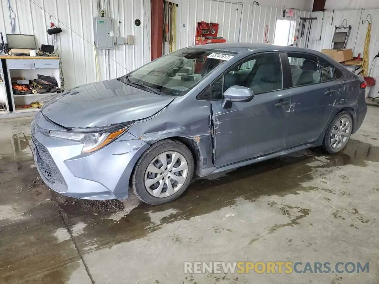 1 Photograph of a damaged car 5YFEPMAE9MP255938 TOYOTA COROLLA 2021
