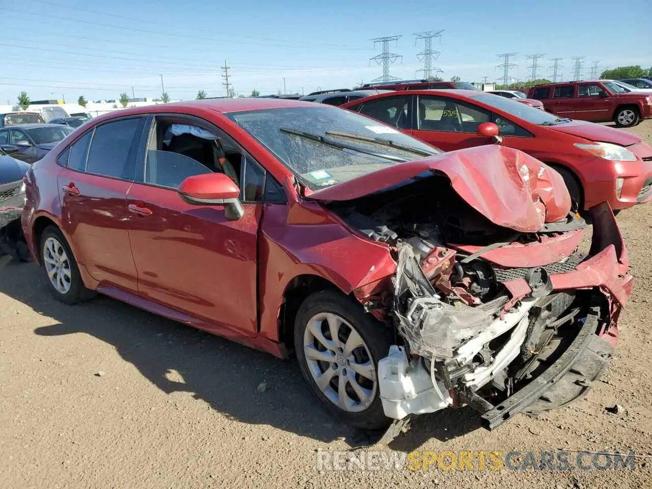 4 Photograph of a damaged car 5YFEPMAE9MP262601 TOYOTA COROLLA 2021