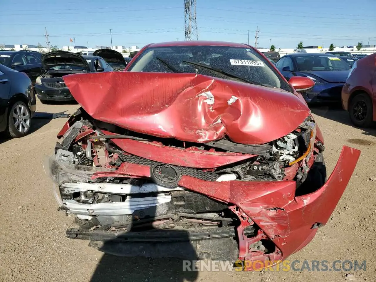 5 Photograph of a damaged car 5YFEPMAE9MP262601 TOYOTA COROLLA 2021