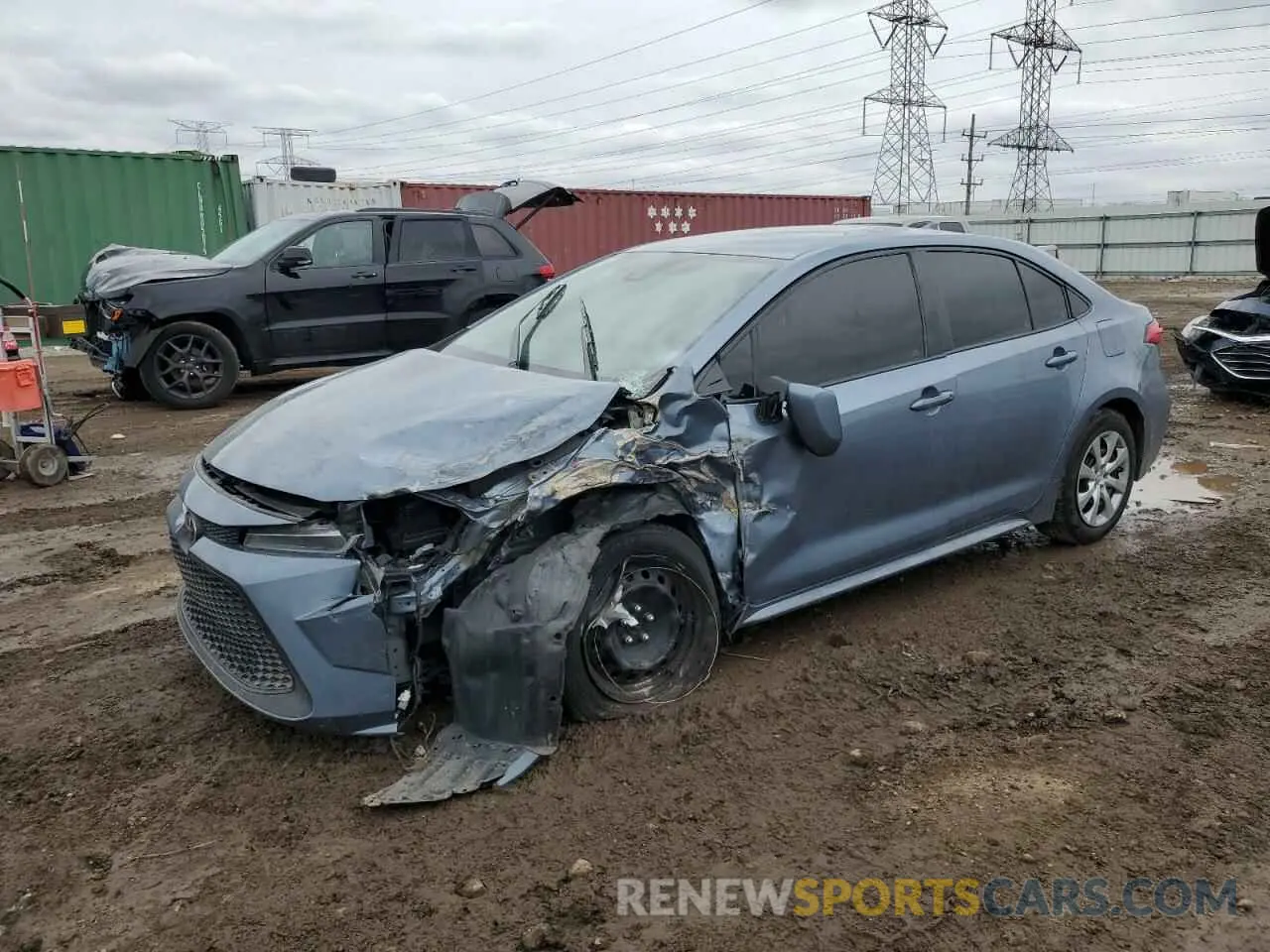 1 Photograph of a damaged car 5YFEPMAEXMP164564 TOYOTA COROLLA 2021