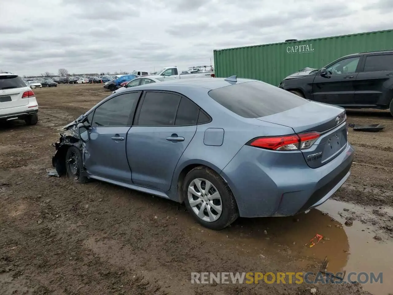 2 Photograph of a damaged car 5YFEPMAEXMP164564 TOYOTA COROLLA 2021